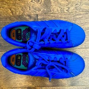 Adidas BLUE Superstar Pharrell Williams Shell Toe S31604 Women size 5